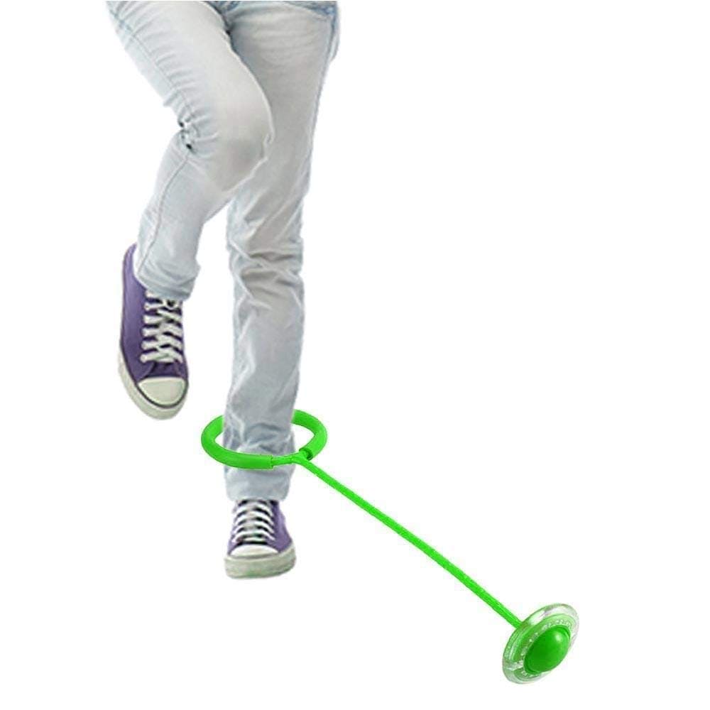 Foot Flashing Ankle Jumping Rope Ball, Glowing Bouncing Fitness Sports Swing Ball, Flash Jumping Bouncing Ball, Children Skip It Ball, Skipping Rope Swing Ball, Foldable Ankle Skip Ball