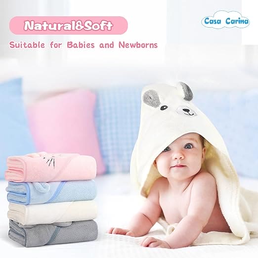 Baby Bathrobe Flannel Cloak, Cartoon Soft Hooded Spa Robe Bath Towel, Newborn Cover Up Hoodie Blanket, Little Angel Warm Sleeping Swaddle Wrap, Ultra Absorbent Toddler Bath Shower Towel