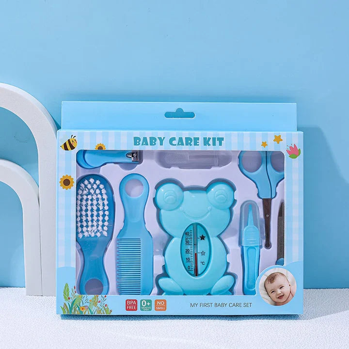 Set Of 8 Baby Health Care Kit, Newborn Baby Grooming Kit, Portable Infant Child Healthcare Tools Sets for Toddler, Newborn Essentials Nursery Care Set