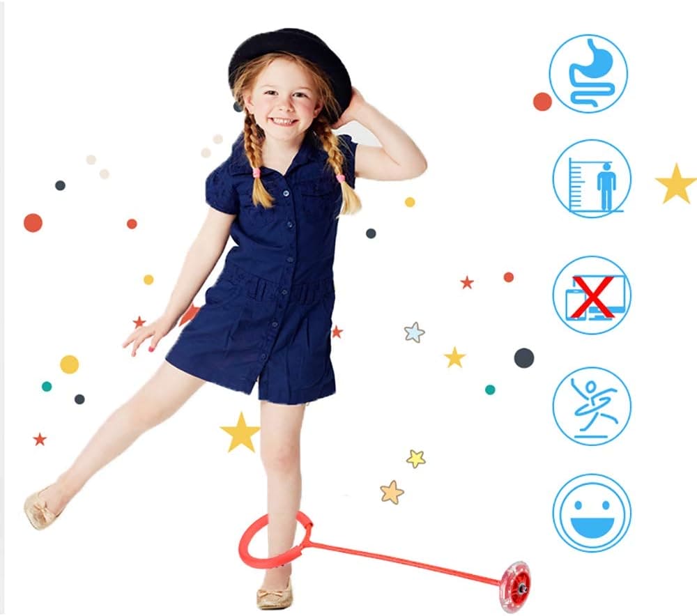 Foot Flashing Ankle Jumping Rope Ball, Glowing Bouncing Fitness Sports Swing Ball, Flash Jumping Bouncing Ball, Children Skip It Ball, Skipping Rope Swing Ball, Foldable Ankle Skip Ball