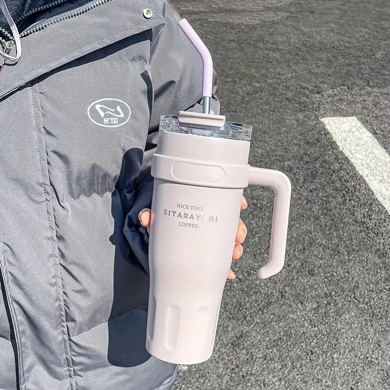 Large-Capacity Stainless Steel Insulated Tumbler