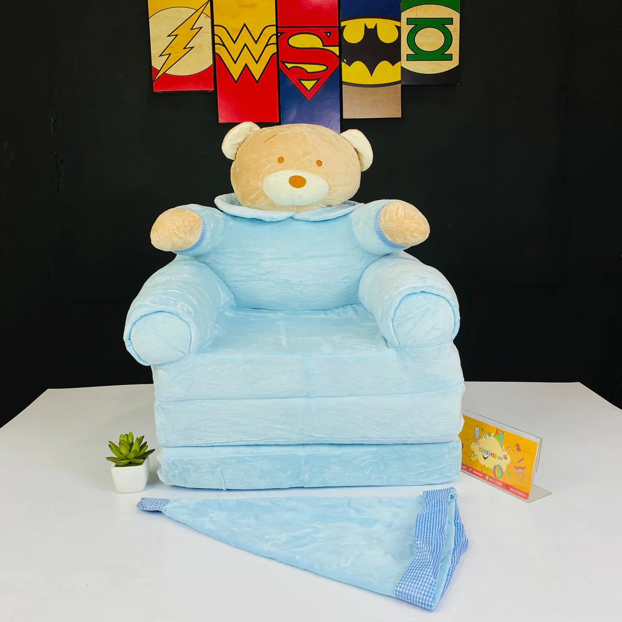 3 Layer Baby Arm Chair, Teddy Bear Sofa Come Bed For Babies, Sofa Seat For Baby