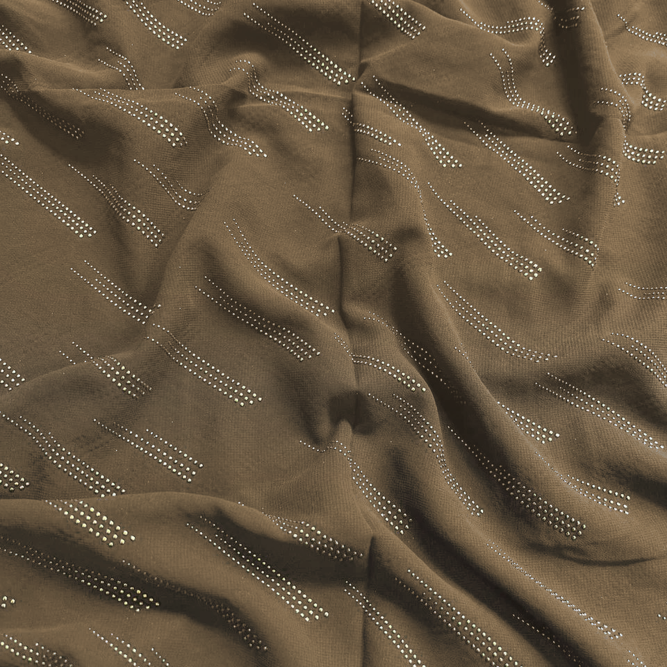 Dew Drop Chiffon - Light Brown