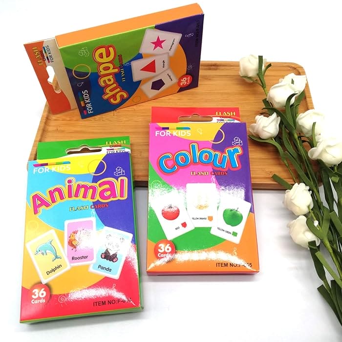 English Word Learning Flash Card For Kids, Visual Stimulation Cards for Toddlers, Cartoon Flashcards for Newborn Babies Kids, Fun Learning and Educational Kids Cards, Memory Training  Learning Cards, Montessori Baby Learning Cards