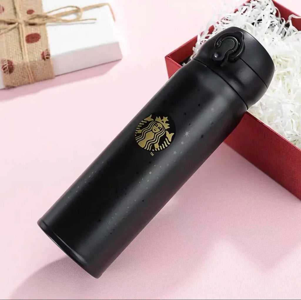 SB Insulated Tumbler - Black & Golden - 420ml