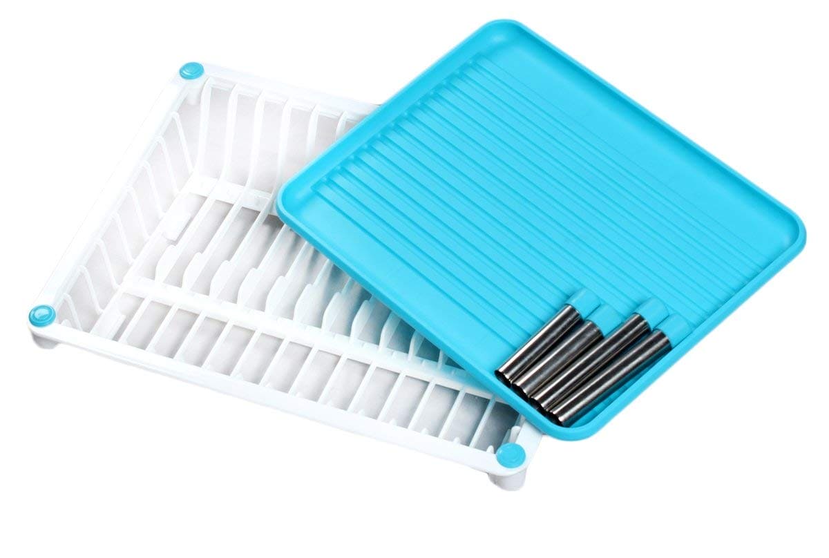 White Cloud Dish Drainer Rack, 3 In 1 Kitchen Sink Drying Rack, Washing Holder Basket Organizer With Tray, Multifunction Dish Rack, New Utensils Cutlery Organizer