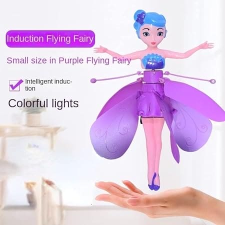 Flying Fairy Doll, Magical Flying Princess, Sensor Princess Flying Doll, Sky Dancer Flying Butterfly Doll, Infrared Induction Flying Light Up Toy, Hand Control Helicopter Doll