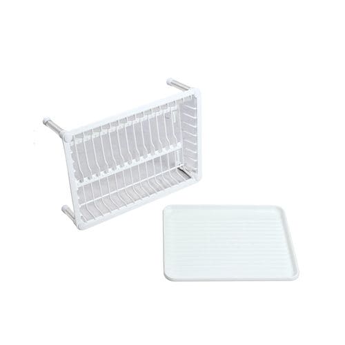 White Cloud Dish Drainer Rack, 3 In 1 Kitchen Sink Drying Rack, Washing Holder Basket Organizer With Tray, Multifunction Dish Rack, New Utensils Cutlery Organizer