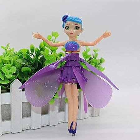 Flying Fairy Doll, Magical Flying Princess, Sensor Princess Flying Doll, Sky Dancer Flying Butterfly Doll, Infrared Induction Flying Light Up Toy, Hand Control Helicopter Doll