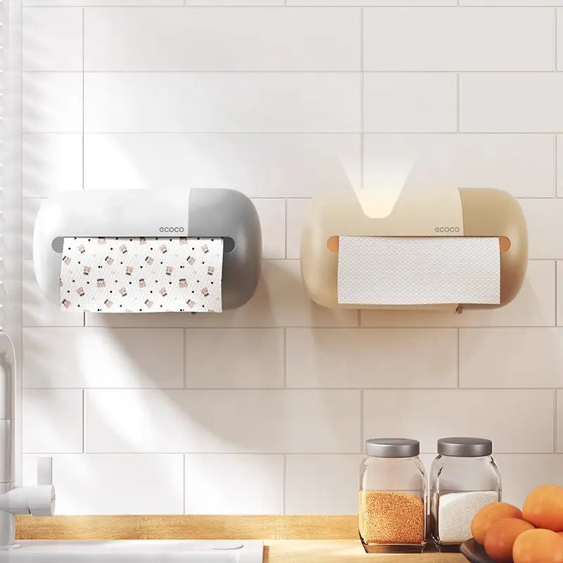 Ecoco Kitchen Wall Mounted Tissue Box with Tissue Roll