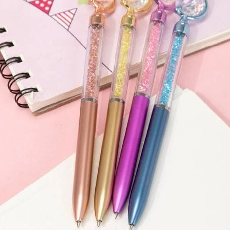 Novelty Globe Pen, Tellurion Shape Pens Earth Pen, Crystal Globe Glitter Topper Pen, Twistable Ballpoint Pen, Crystal Quicksand Pen