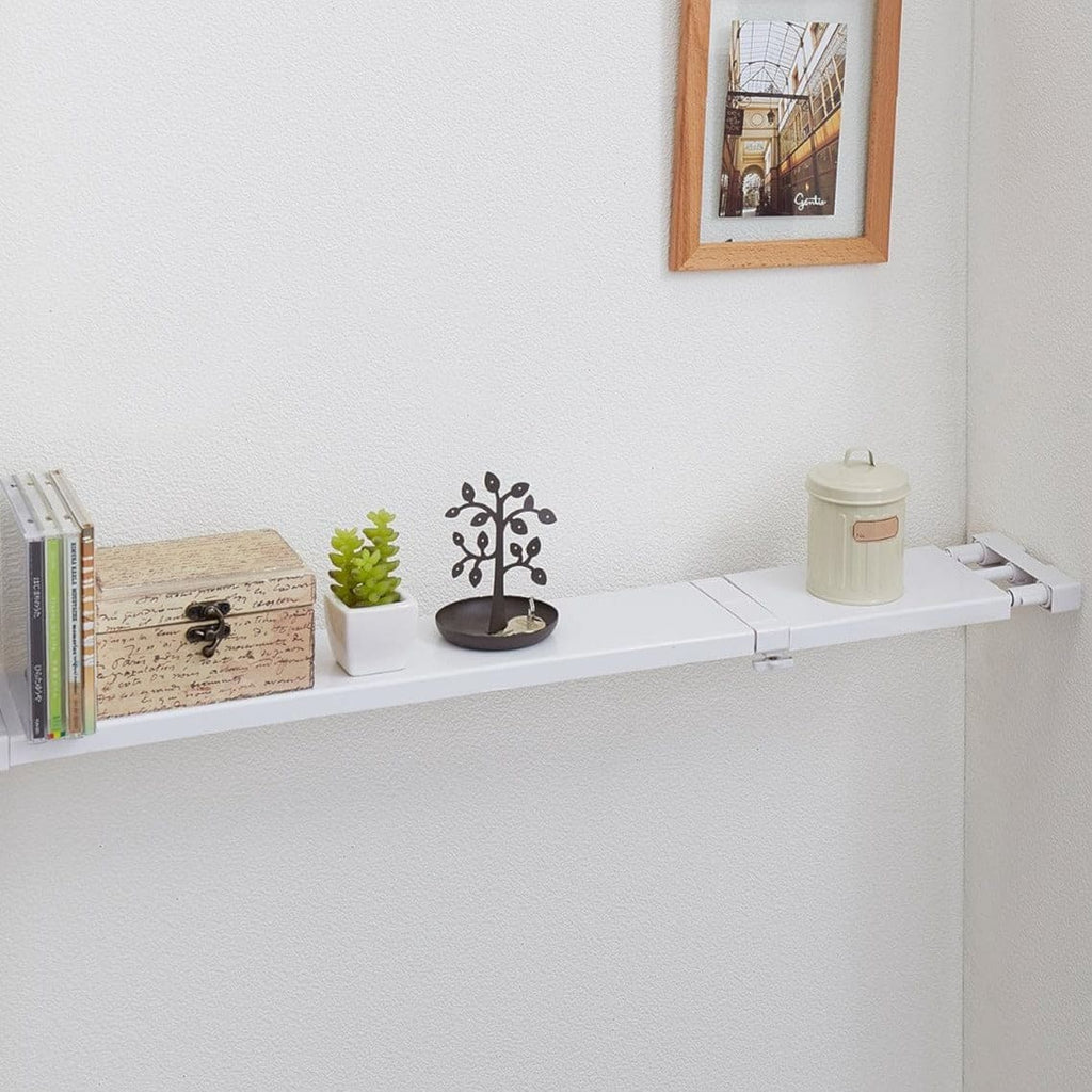 Telescopic Rod Rack, Adjustable Closet Storage Shelve, Wall Mounted Partition Separator Board, Window Sill Retractable Storage Rack, Multipurpose Shelves Cabinet Holder, Retractable Gap Storage Rack