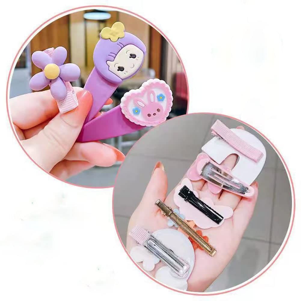 Set Of 14 Baby Hair Clips Card, Creative Sweet Kid Side Tassels Clips, Tiny Hair Clips for Baby Girls, Princess Decorative Hair Accessories