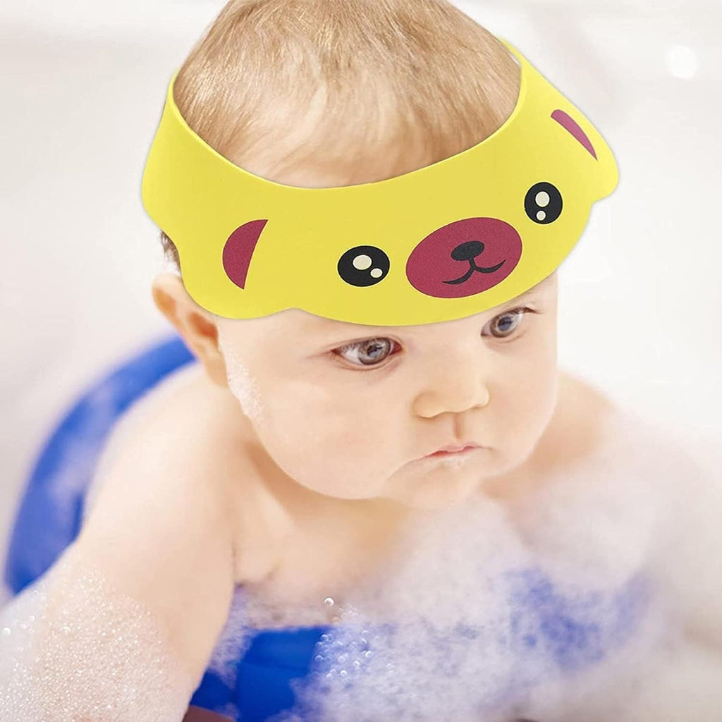 Baby Hair Wash Cap, Waterproof Bath Cap, Adjustable Visor Hat For Shower, Eye Shampoo Splash Guard, Infant Girl Boy Ear Protection Shampoo Cap, Children Hair Wash Hat Head Cover