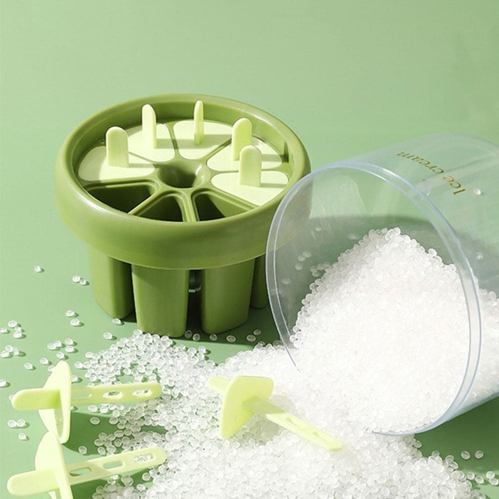 8 Cell Ice Cream Molds, Handmade Dessert Popsicle Mold for Freezer, Reusable Ice Pop Maker Mold, Home Made Ice Lolly Popsicle Molds, Juice Popsicle Maker, Easy Release Popsicle Maker With Stick, Kitchen Mini Popsicle Mold for Kids