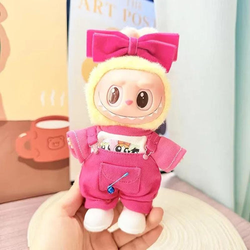 17cm Labubu Doll Clothes 3 Pieces - Outfit Plush doll clothes Macaron Cute Clothing DIY Kid Gift  - Labubu Costume - Labubu Doll Clothes!