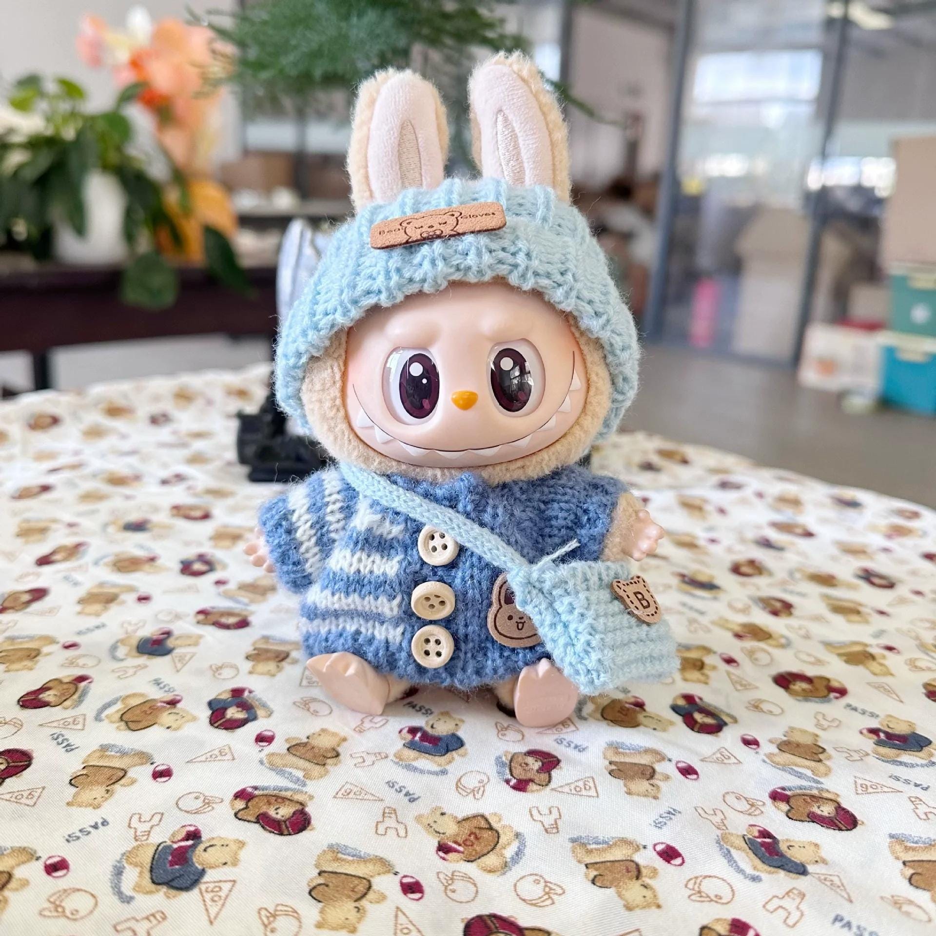 Labubu Clothes &amp; Accessories – Handmade Labubu Outfit, Scrubs Set, Décor Outfit, Gift Set for Popmart Labubu Doll Accessories