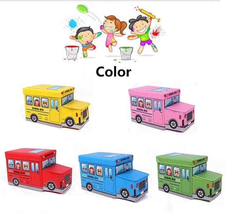 Foldable School Bus Storage Box
