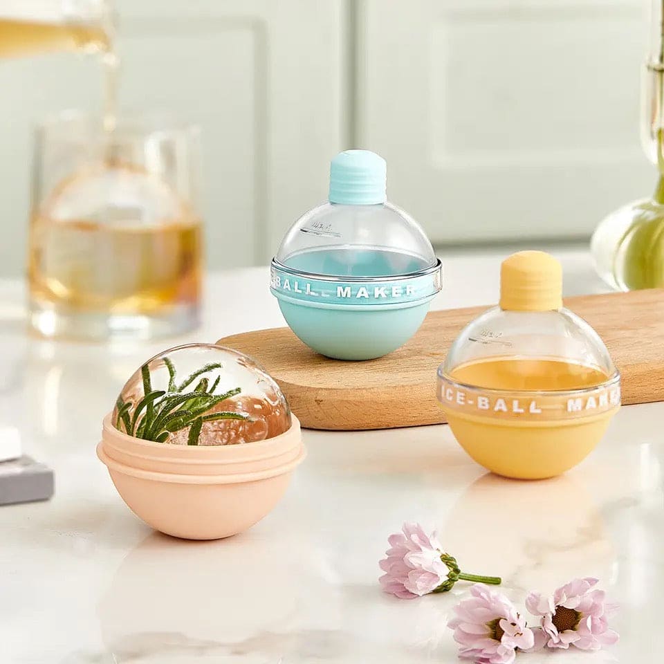 Ice Ball Maker, Round Ice Hockey Mold, Light Bulb Shape Ice Ball Maker Mold, Colorful Ice Ball Maker, Household Round Ice Maker Cube, Frozen Ice Ball Mold, Creative Homemade Ice Ball Artifact, Magic Beverage Ice Maker, Silicone Nice Ice Cube Trays