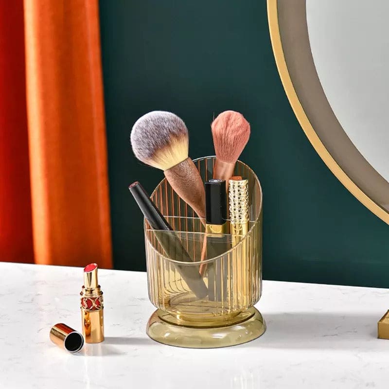 Luxury Striped Lines Pen Holder, Lipstick Brush Pen Holder, Women Make Up Brush Holder, Makeup Brush Pot, Lipstick Stand, Stationary Holder for Women