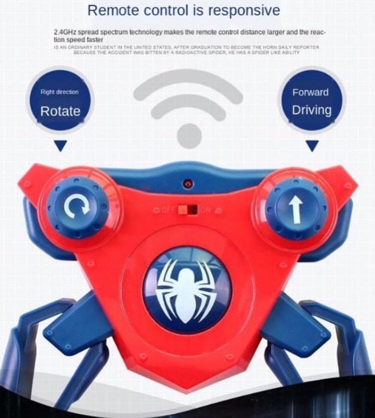 Spiderman 360˚ Degree Clockwise Rotation Skateboard, Cartoon Balance Bike Toy Remote Control With Sound Effects For Kids, Stunt Skateboard Scooter Electric Universal Rotating Toy