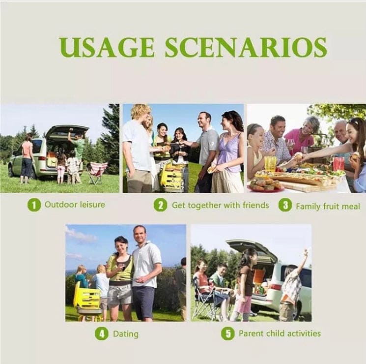 Portable Folding BBQ Grill, Camping Grill, Portable Folding Lightweight Smoker Grill, BBQ Grill for Outdoor Camping Picnic