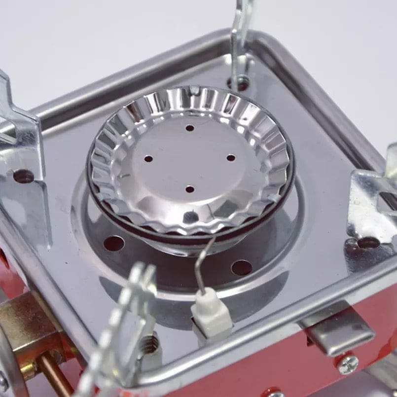 Emergency Portable Gas Stove, Windproof Camp Stove, Portable Collapsible Stove Burner for Outdoor, Mini Square Cooking Stove, Travel Camping Combustor Cooker Cookware, Picnic Furnace Outdoor Picnic Accessories, Butane Gas Stove