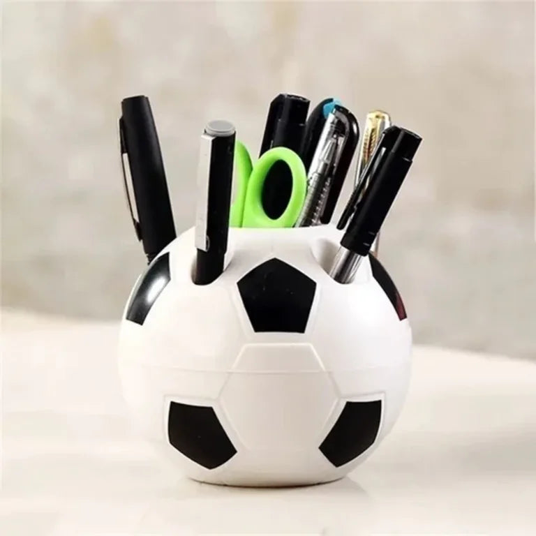 Football Desk Organizer, Creative Football Pen Holder.