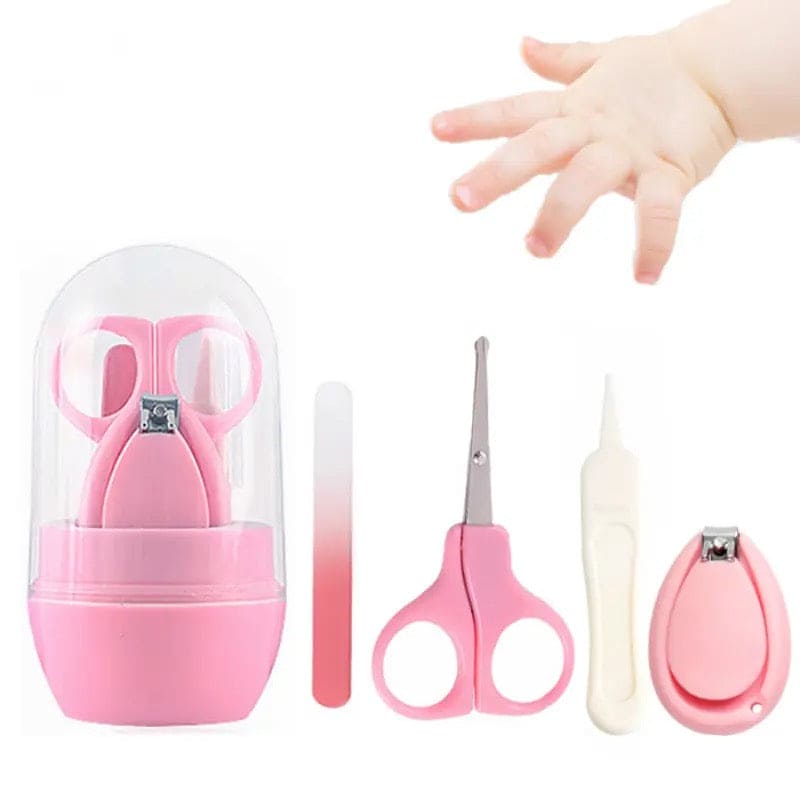 Capsule Baby Manicure Kit, Newborn Baby Nail Scissor, Baby Nail Care Tool Set, Portable Nail Clipper Trimmer With Box, Baby Mini Gromming Kit, Newborn Nail Shell Shear Manicure Kit, Baby Boy Girl Hand Foot Nail Filer Kit
