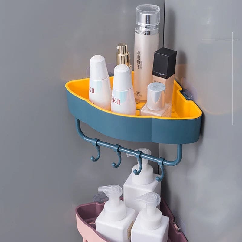 Bathroom Corner Shelf, Wall-Mounted Corner Shelf Storage Rack.