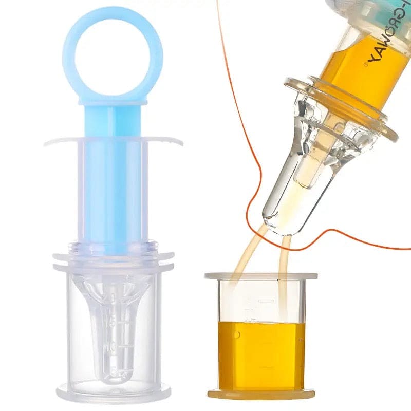 Baby Kids Smart Medicine Dispenser, Needle Feeder Squeeze Medicine Dropper, Pacifier Baby Feeder,  Baby Medicine Dispenser, Baby Syringe Feeder, Newborn Dropper Medicine Feeder, Anti-Choke Baby Medicine Feeder, Liquid Push Medicine Dispenser