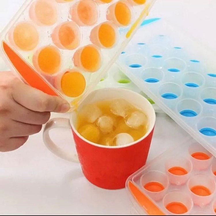 Silicone Pop Up Ice Cube Tray, Round Mini Ice Cube Trays