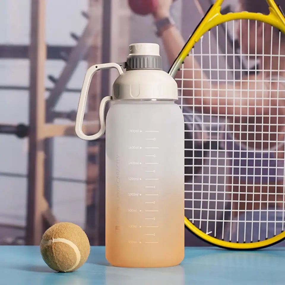 1.8L Rainbow Water Bottle, Motivational Water Bottle.