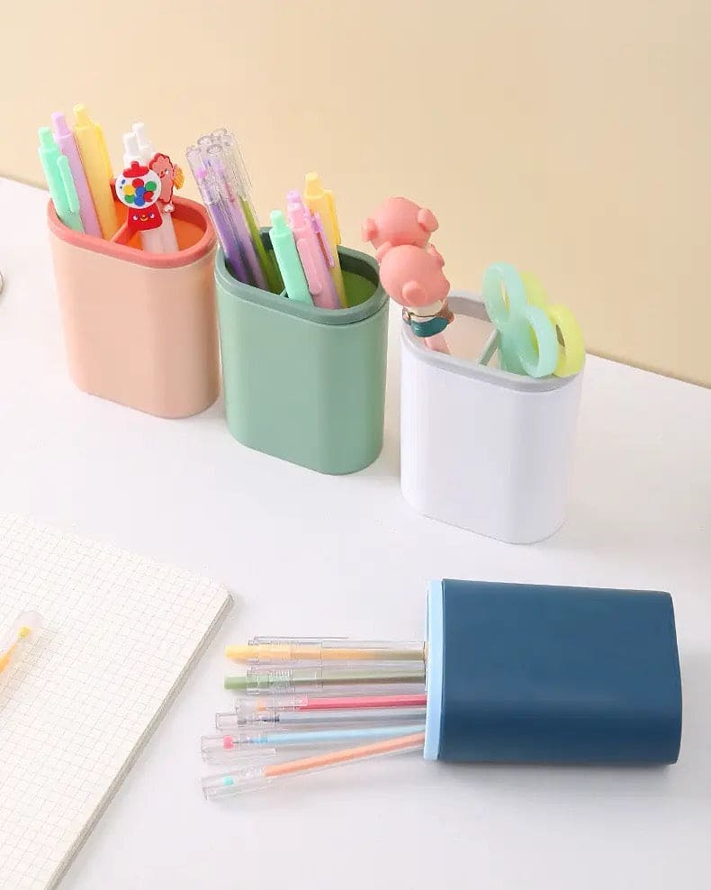 Multifunctional Simple Storage Pen Case, Makeup Desktop Nordic Office Organizer.