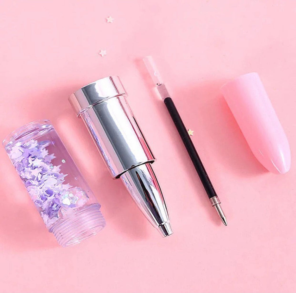 Creative Lipsticks Gel Pen, Shape Glitter Gel Pen, Pretty Pink Girls Lipstick Gel Pen
