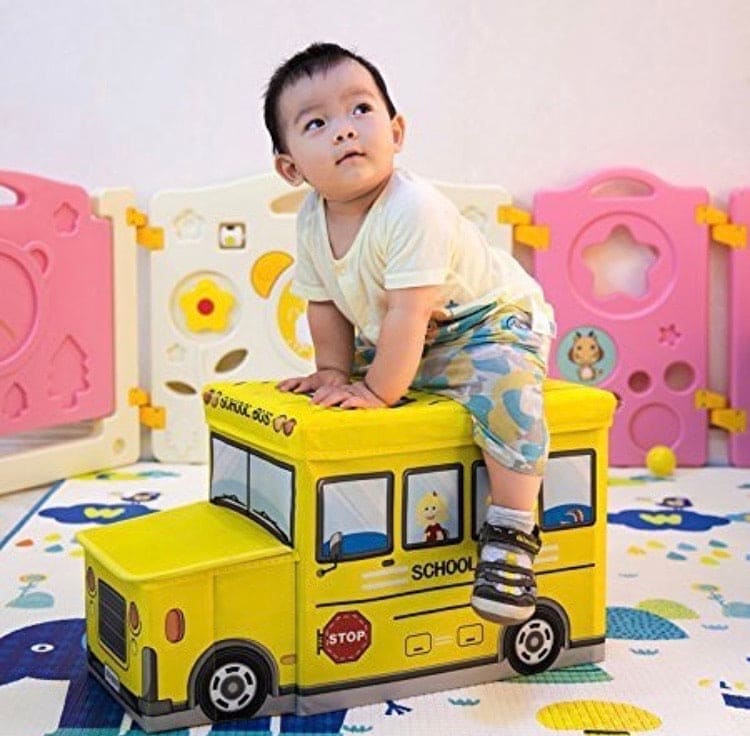 Foldable School Bus Storage Box