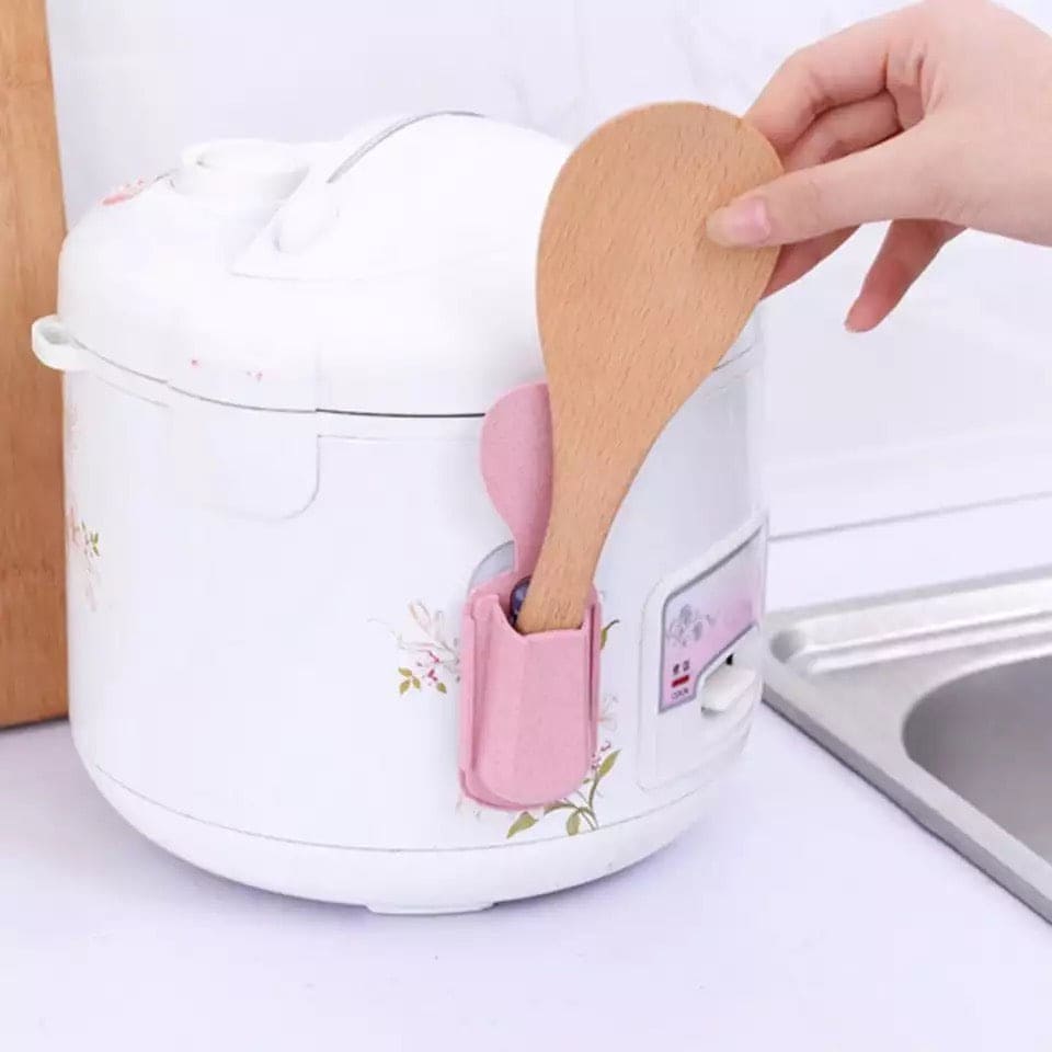 Mini Sticky Spoon Rack, Rice Scoop Fork Spoon Holder Sucker, Kitchen Utensil Holder, Tableware Storage Rack, Creative Household Gadgets, Suction Cup Pasting Kitchen, Multifunctional Storage Rack for Kitchen