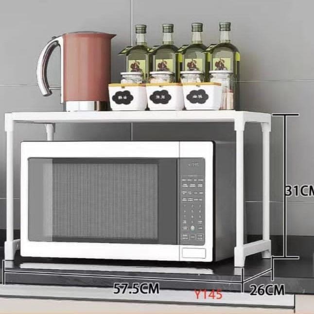 Microwave Storage Rack, Desktop Dishes Spice Food Multi Layer Storage Rack, Multifunction Kitchen Storage Rack, Metal Plastic Oven Organizer Rack