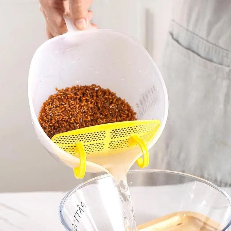 Measuring Cup With Scale, Multifunctional Egg Liquid Filter Cup, Egg Filter Measuring Cup, Household Restaurant Egg Beating Mixing Cup, Washer Strainer Bowl, Stirring Bowl With Scale