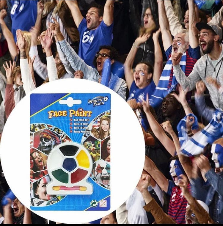 Amazing Face Paint Body Art Color Makeup Paint, Football Professional Makeup Kit.