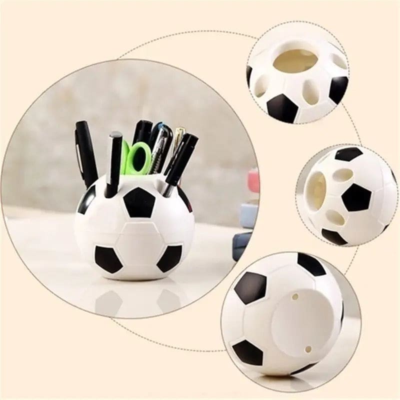 Football Desk Organizer, Creative Football Pen Holder.