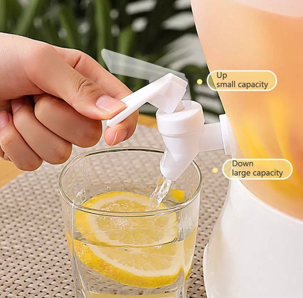 3.75L Food Grade 3 Compartment Plastic Refrigerator Beverages Dispenser, Plastic Drink Dispenser For Refrigerator, Lemonade Drinkware Cold Water Bottle