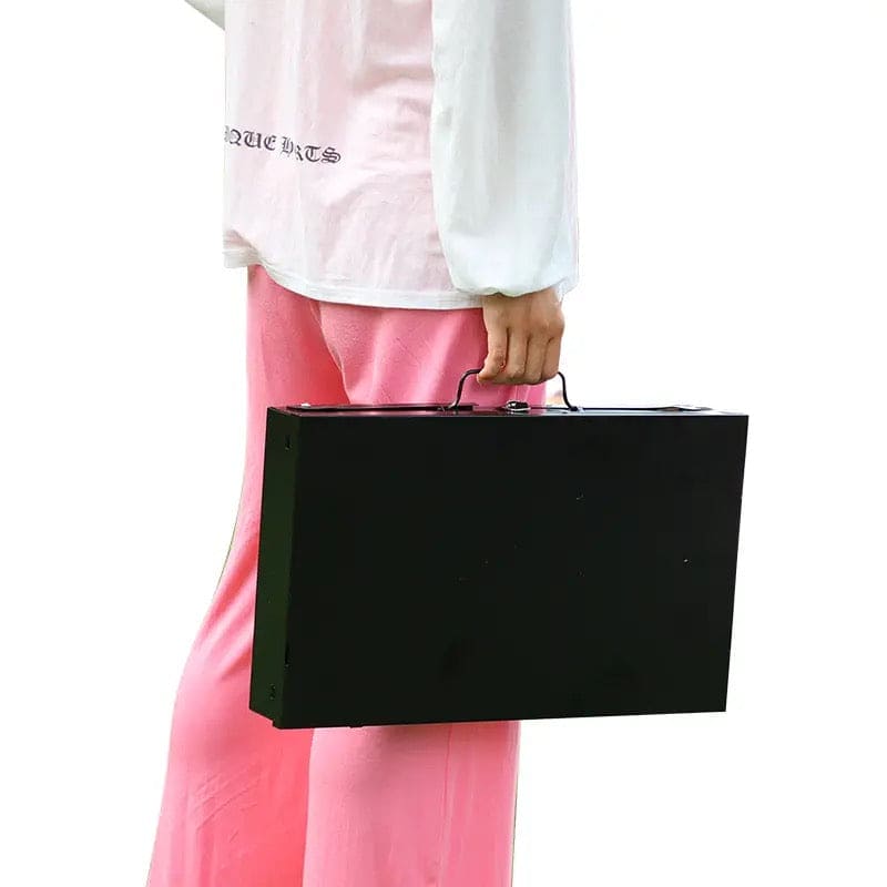 Briefcase Folding BBQ Grill, Outdoor Stainless Steel BBQ Grill, Travel Picnic Camping Grill, Patio Barbecue Charcoal Grill, Garden Outdoor Travel Picnic Folding Charcoal Grill, Compact Foldable Grill