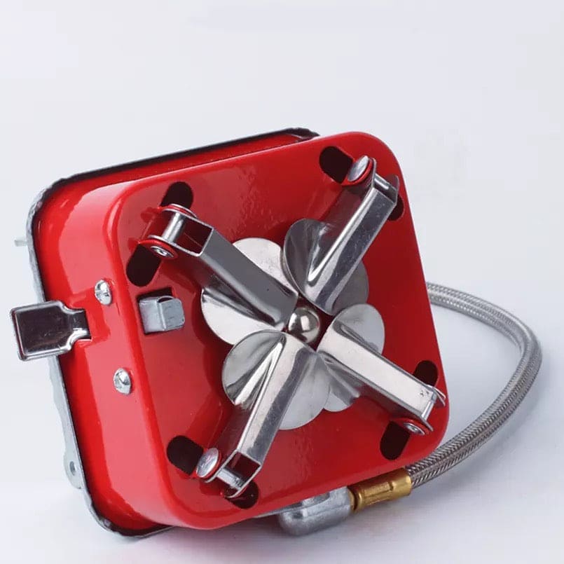 Emergency Portable Gas Stove, Windproof Camp Stove, Portable Collapsible Stove Burner for Outdoor, Mini Square Cooking Stove, Travel Camping Combustor Cooker Cookware, Picnic Furnace Outdoor Picnic Accessories, Butane Gas Stove