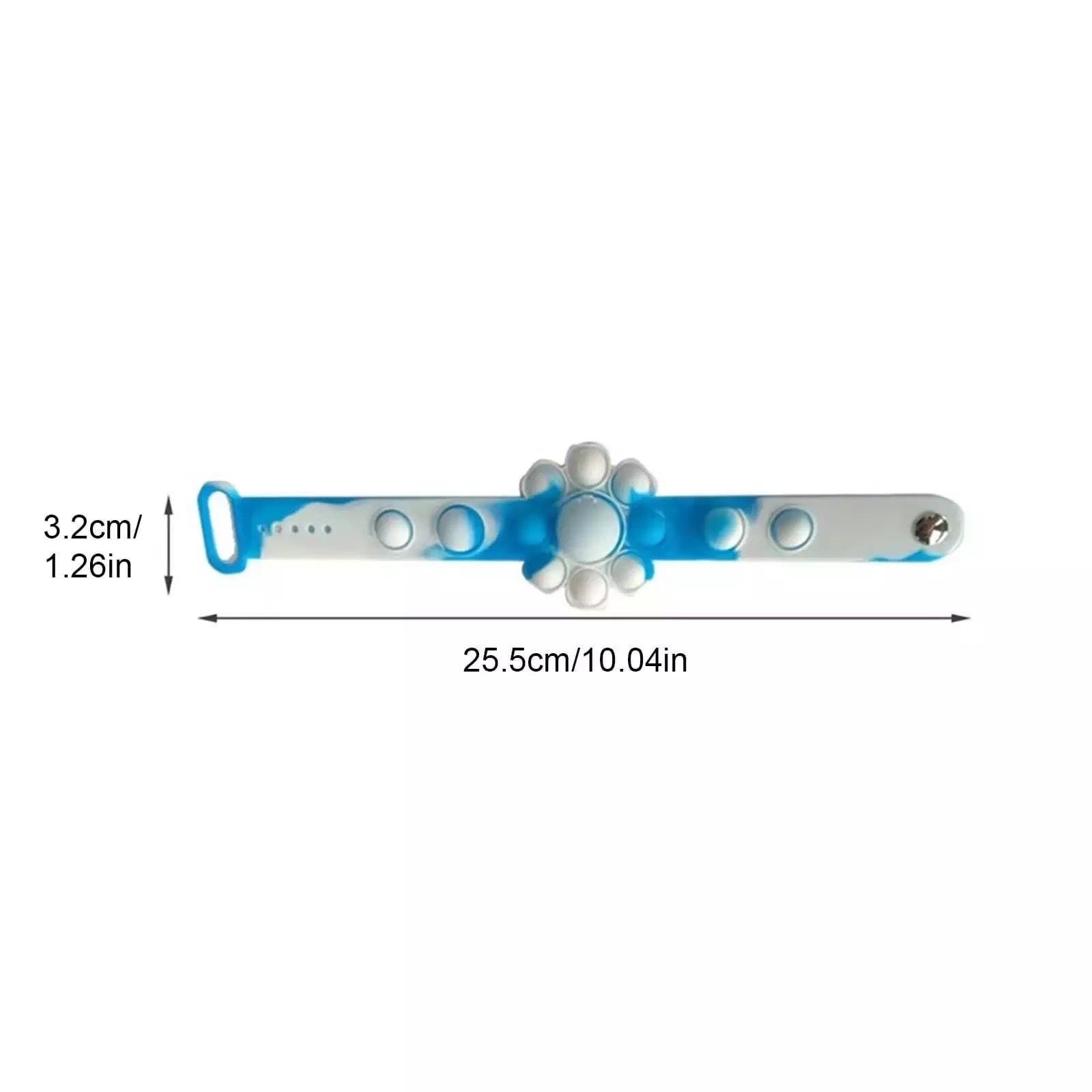 Flower Shaped Bubble Bracelet, Sensory Simple Dimple Fidget Toys, Anti Stress Sensory Stress Relief Wristband, Filip Silicone Press Finger Game Bubble Bracelet