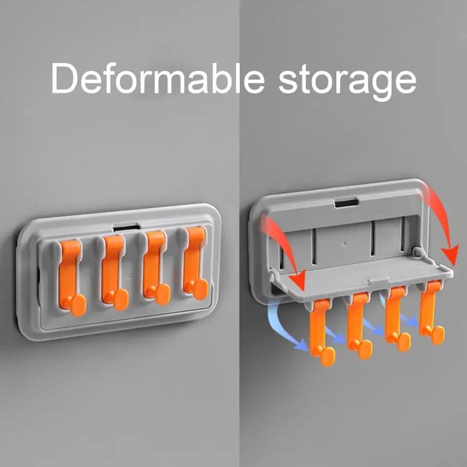 Hang Stand Holder, Kitchen Spice Organizer, Plastic Kitchen Shelf Storage Rack Wall-mounted Storage Rack, Plastic Door Hook Shelf, Coat Rack Hook