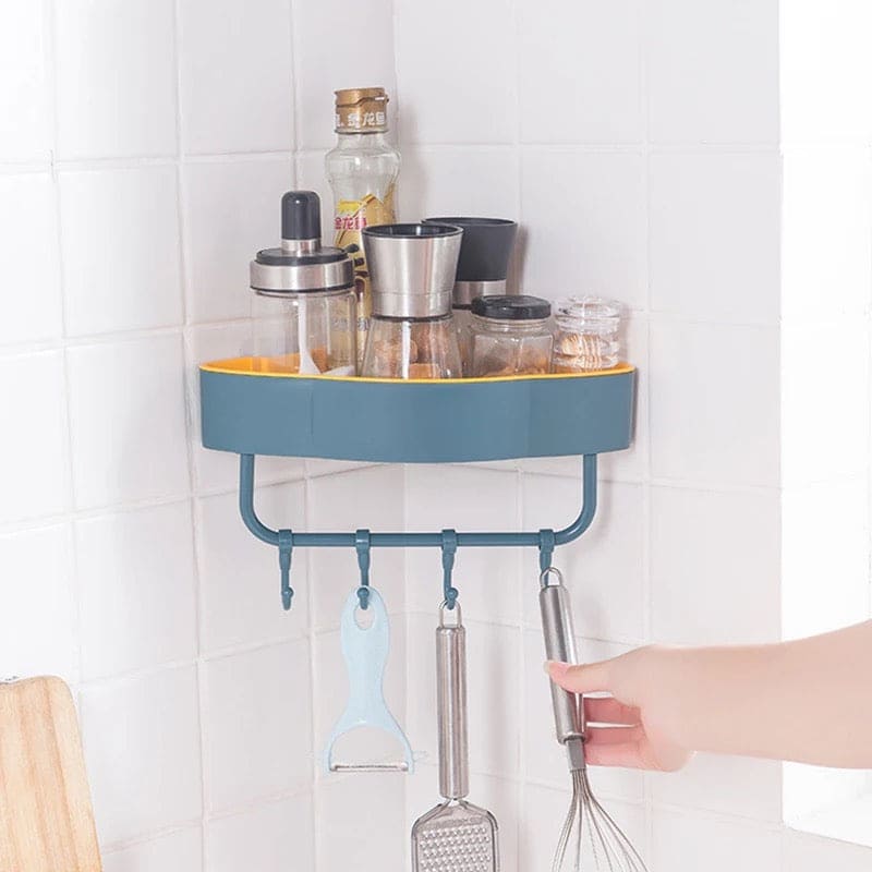 Bathroom Corner Shelf, Wall-Mounted Corner Shelf Storage Rack.