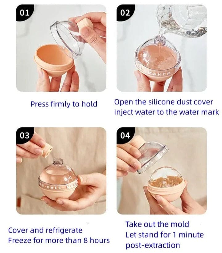 Ice Ball Maker, Round Ice Hockey Mold, Light Bulb Shape Ice Ball Maker Mold, Colorful Ice Ball Maker, Household Round Ice Maker Cube, Frozen Ice Ball Mold, Creative Homemade Ice Ball Artifact, Magic Beverage Ice Maker, Silicone Nice Ice Cube Trays