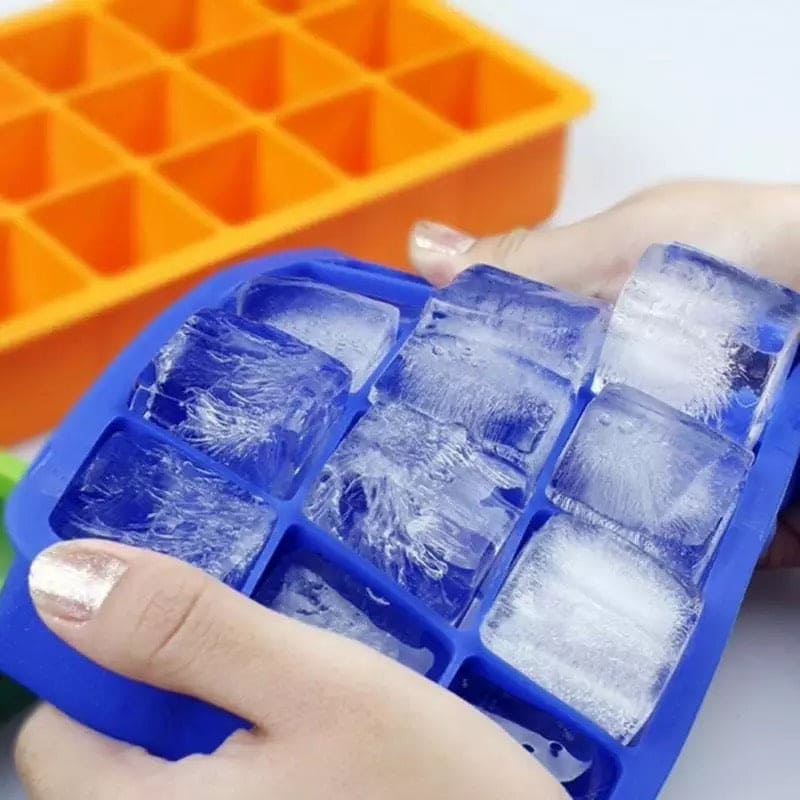 Silicon Ice Cube Maker Molds, Easy Release Ice Tray, Creative Small Ice Cube Mold Square Shape,  Ice Maker Ice Cube Tray