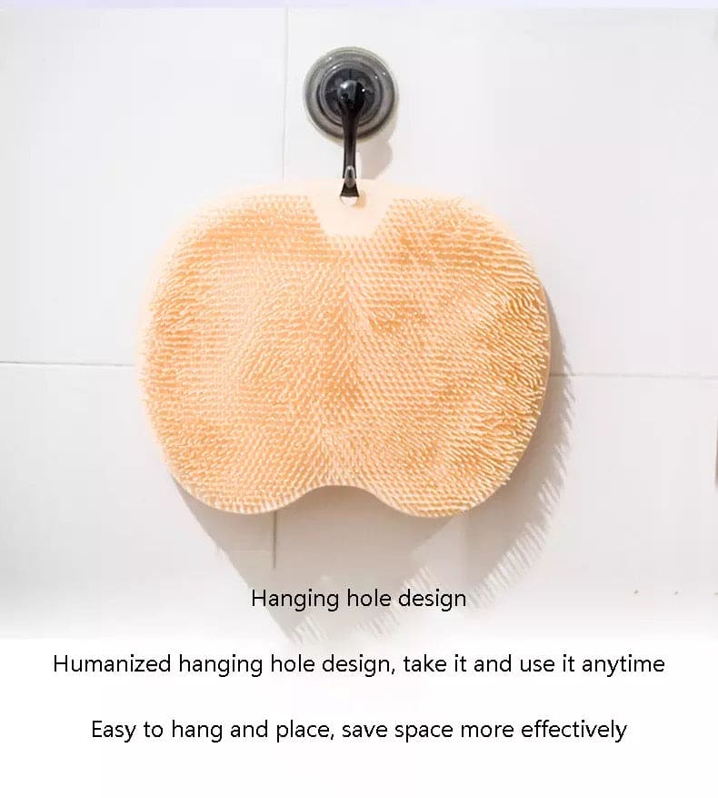 Silicone Bath Mat, Shower Cushion Brush Foot Massage Mat Scrub Back Bath Brush, Anti-Slip Scrub Pad, Anti-slip Mat Scrubber, Rubbing Back Artifact Massage Bathtub Sucker